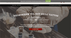 Desktop Screenshot of hotchilitattoo.dk